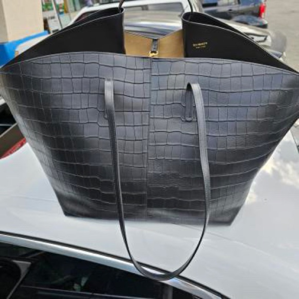 Ree Projects Bags | Designer Alligator Large Tote | Color: Black | Size: L